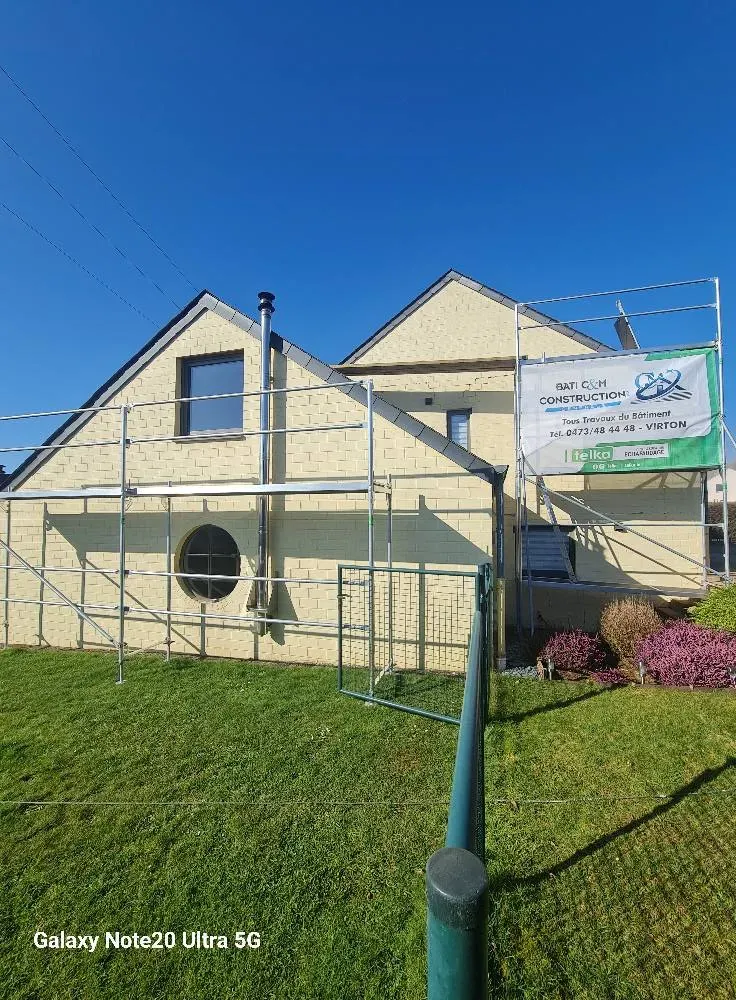 Travaux facade maison